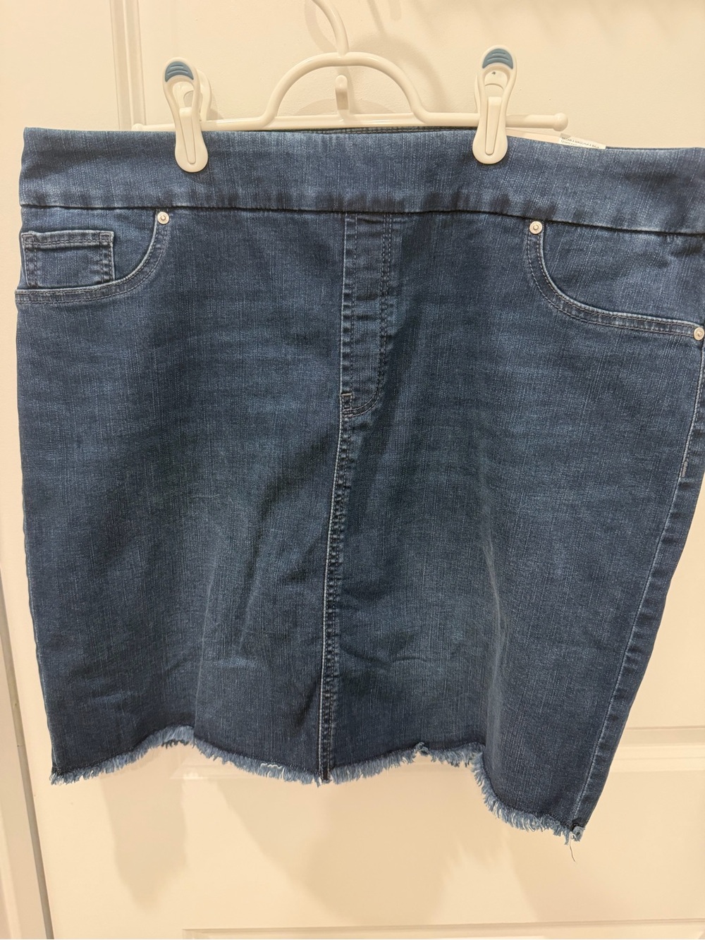 Chico's Indigo Denim Midi Skirt - Deep Blue